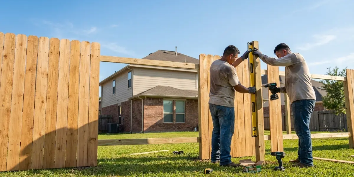 Wood fence cost in Houston, TX