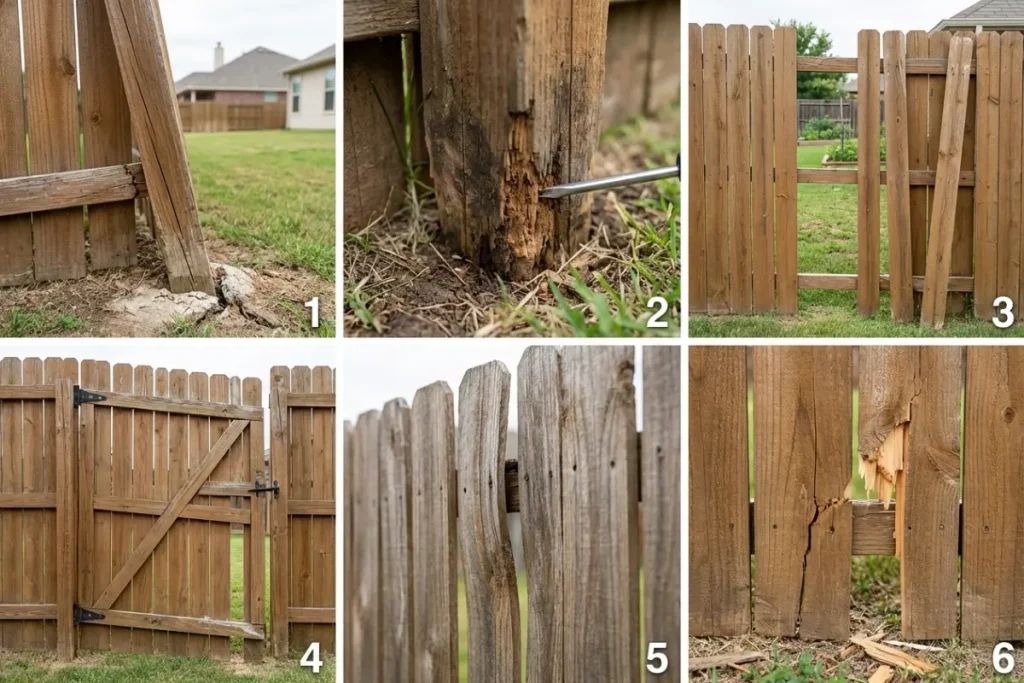 Common fence repair issues