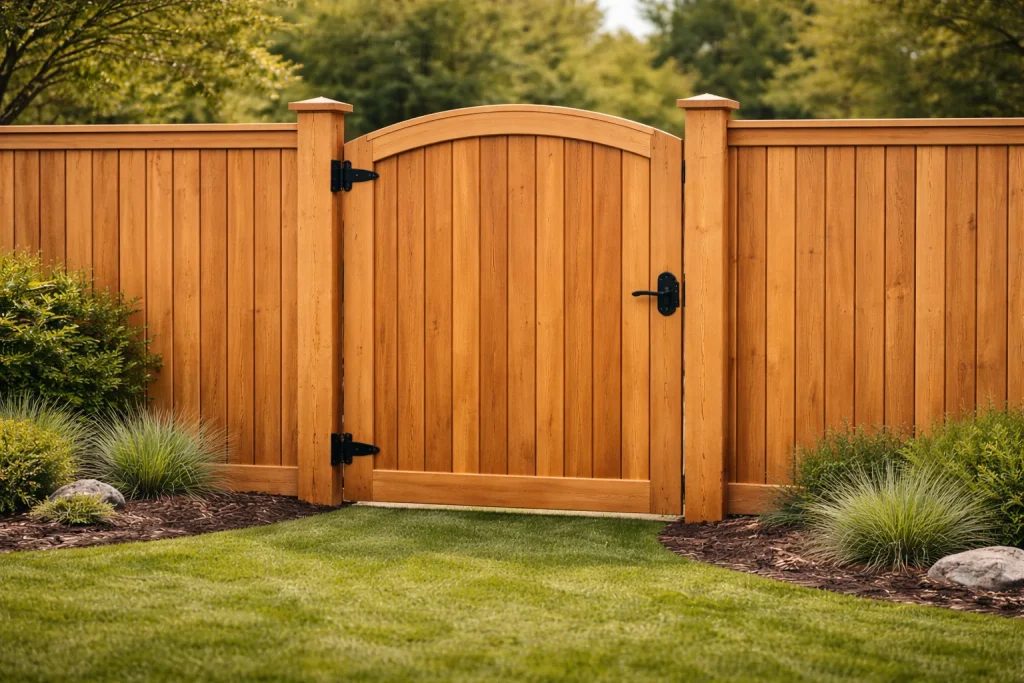 Top wood privacy gate in Katy TX