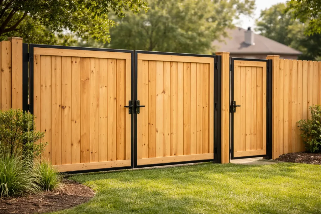 Gate installation by #1 fence comapany katy tx