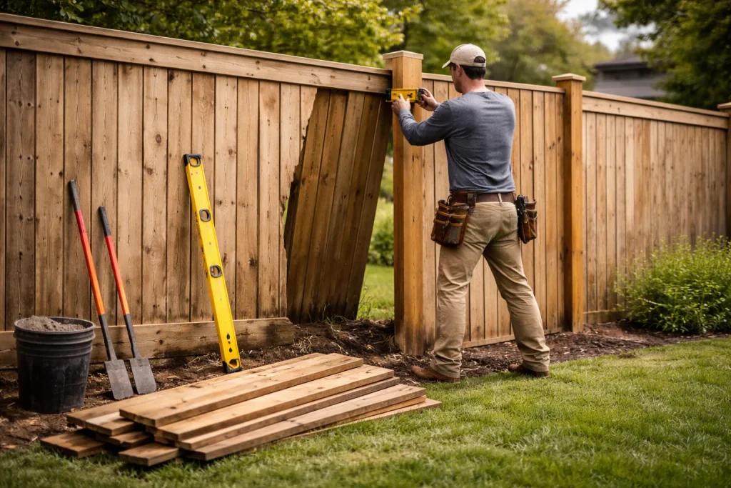 Wood fence installation | Top rated Fence Company Spring TX