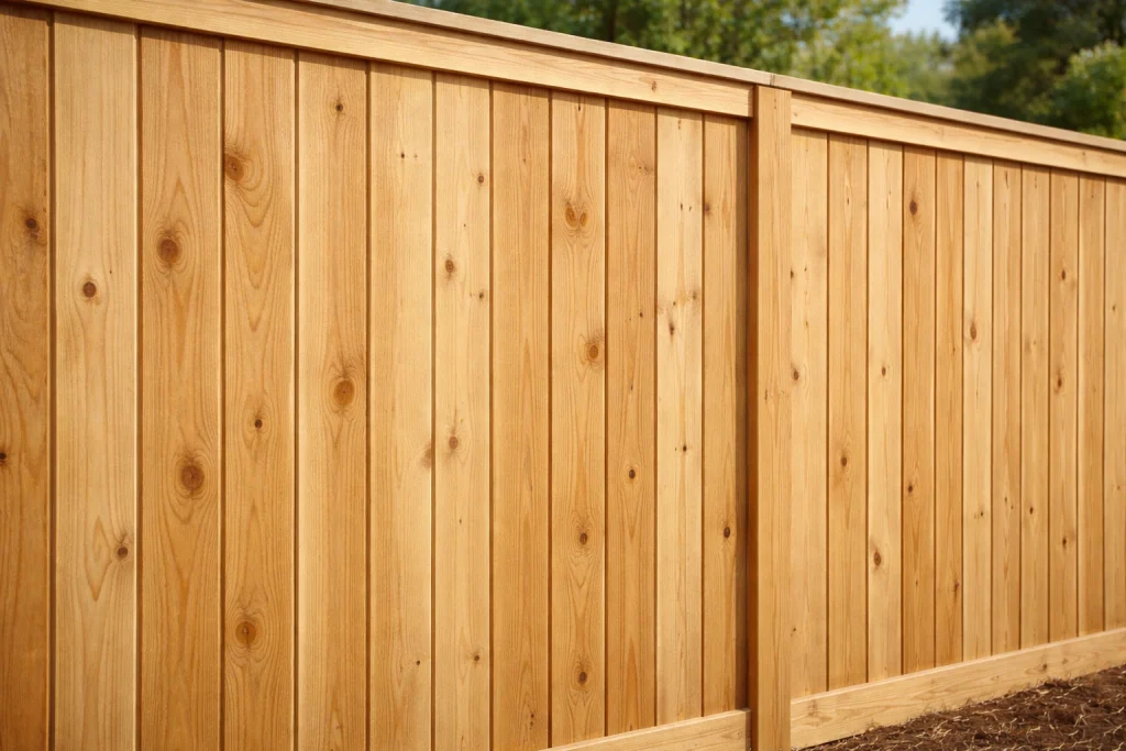 Wood Fence Installation Katy TX using durable pressure-treated pine fencing