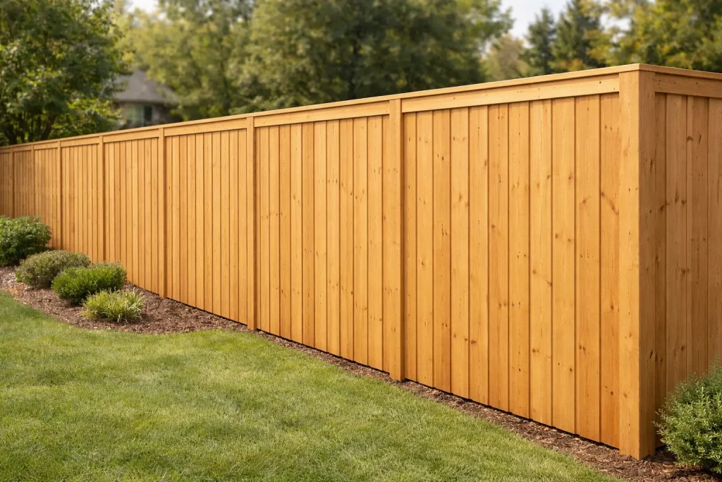 Privacy Fence Installation The Woodlands TX featuring a solid side-by-side wood fence with tightly spaced pickets