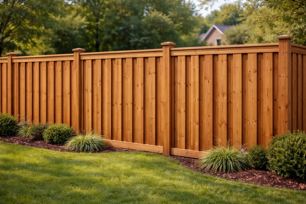 Shadowbox wood privacy fence the woodlands TX